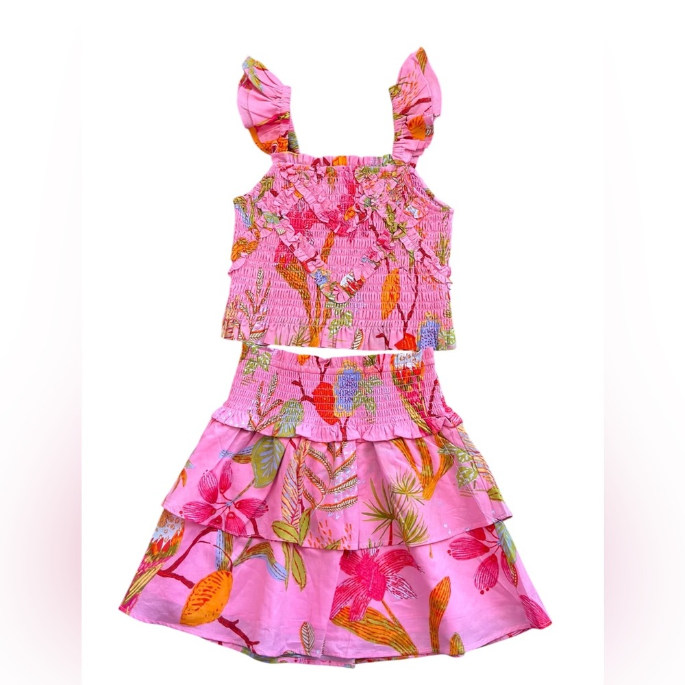 Little Girls - Size 7/8 J.Marie tropical playa tween mini skirt